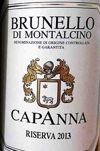 Capanna Brunello di Montalcino Riserva 2013