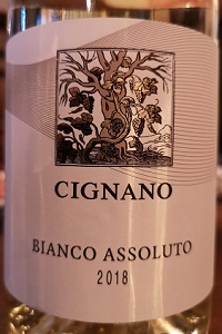 Cignano Bianchello del Metauro Bianco Assoluto 2018