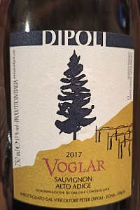 Peter Dipoli Alto Adige Sauvignon Voglar 2017