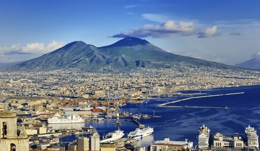 Cartoline dalla Campania panorama golfo napoli