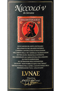 cantine lunae colli di luni niccolo v riserva etichetta doctorwine