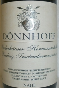 doennhoff Niederhaeuser Hermannshoehle Riesling Trockenbeerenauslese