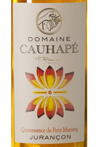 domaine cauhapé Jurançons Quintessence du Petit Manseng etichetta