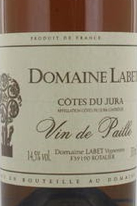 domaine labet cotes du jura vin de paille etichetta