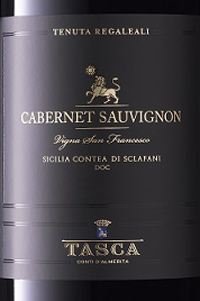 tasca d'almerita contea di sclafani vigna san francesco etichetta